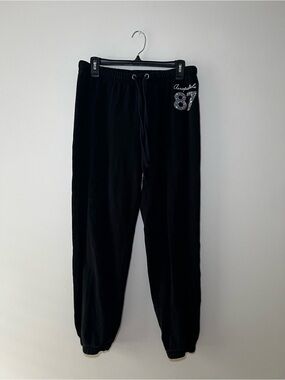 Aeropostale Black Jogger Sweatpants with 87 Logo